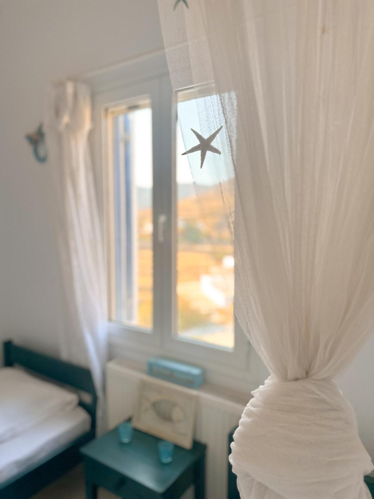 Blue Orison House Tinos For 5 Persons With Seaview Perastra Exterior foto