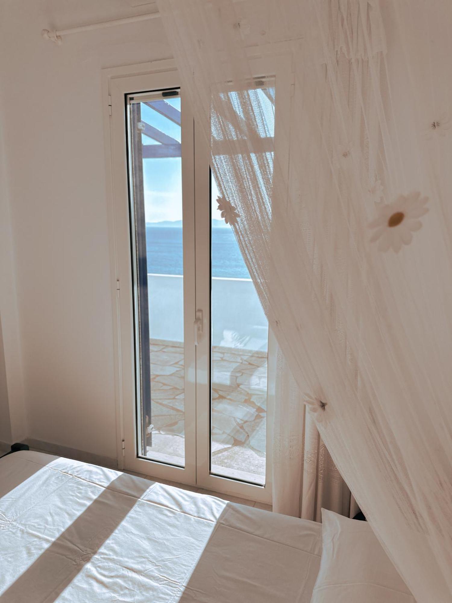 Blue Orison House Tinos For 5 Persons With Seaview Perastra Exterior foto