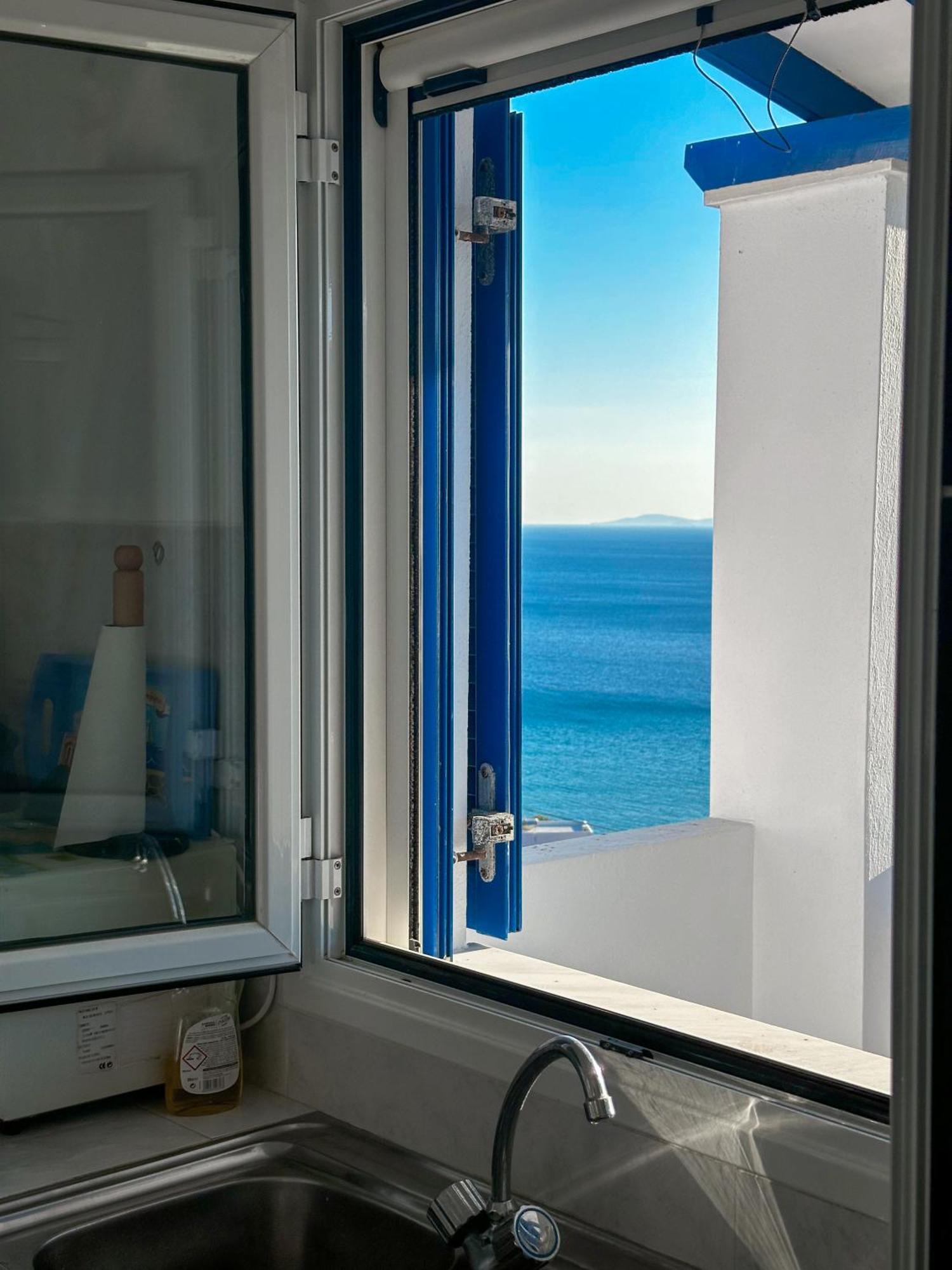 Blue Orison House Tinos For 5 Persons With Seaview Perastra Exterior foto